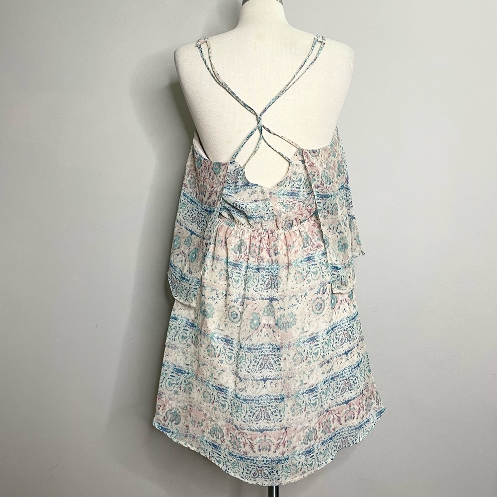 SOLD‼️ ECOTÉ Urban Outfitters Layered Festival Summer Mini Dress - Picture 3 of 8